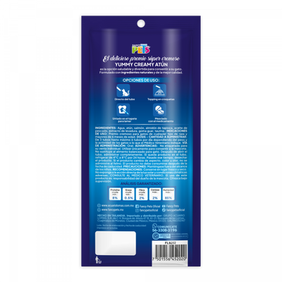 Yummy Creamy P/Gato Sabor Atun 4-Tubos
