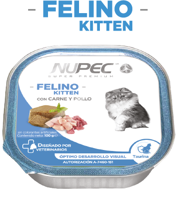 Alimento Húmedo Felino Kitten con Carne y Pollo