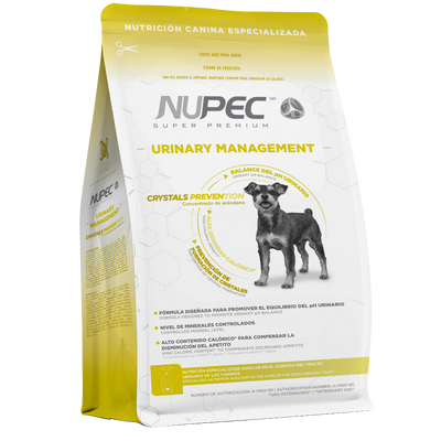 NUPEC Urinary Management: Nutrición Especializada Auxiliar en el Cuidado del Tracto Urinario de los Caninos