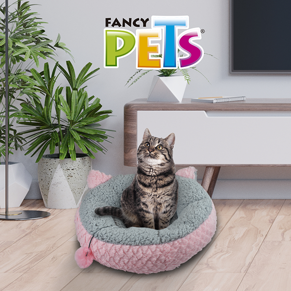 Cama Petit Rosa/Gris Para Gato