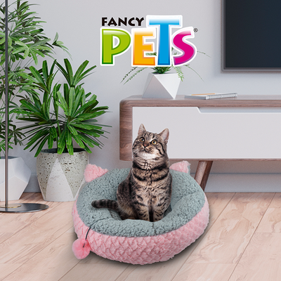 Cama Petit Rosa/Gris Para Gato