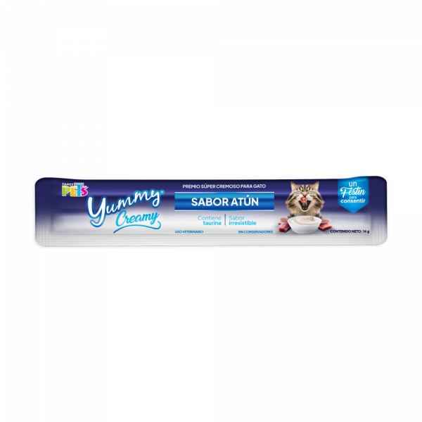 Yummy Creamy P/Gato Sabor Atun 4-Tubos