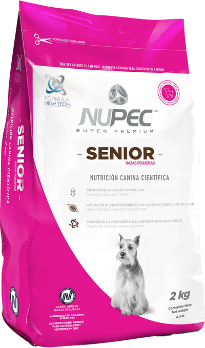 NUPEC Senior Raza Pequeña: Nutrición Especializada para Perros Mayores