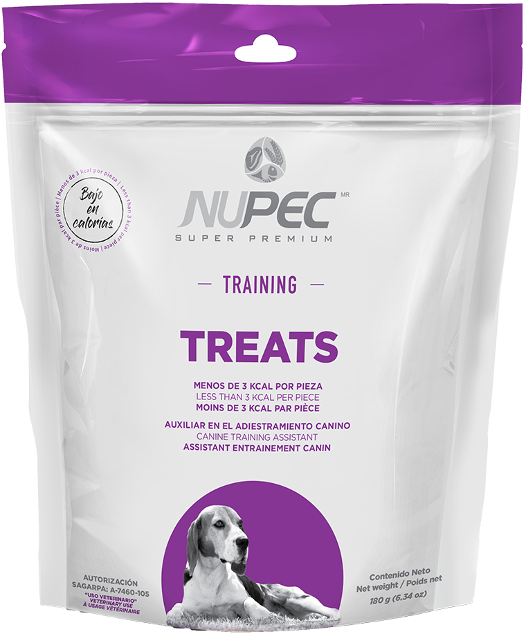 NUPEC Training: Premio con Ingredientes Funcionales para el Adiestramiento Canino