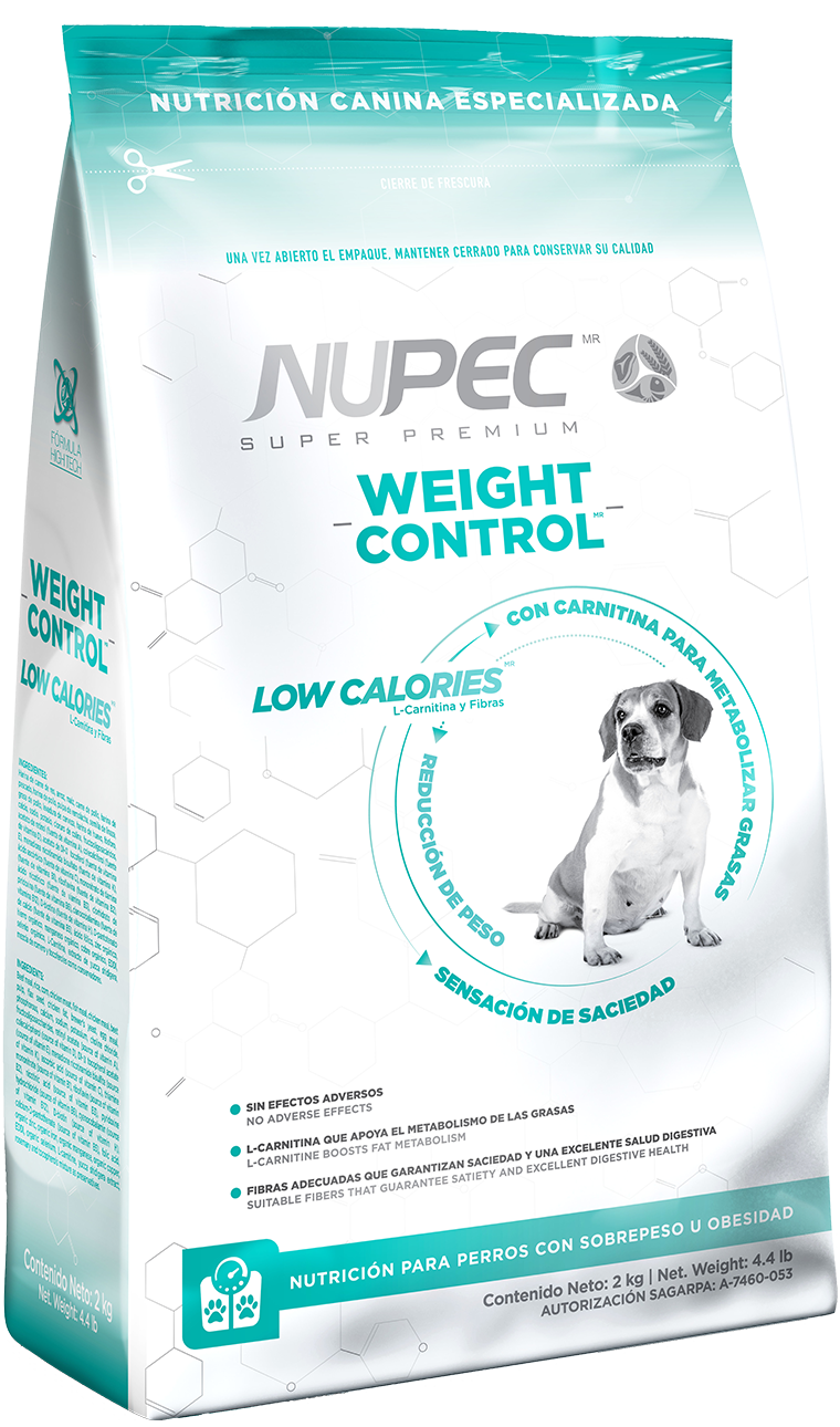 NUPEC Weight Control: Nutrición Especializada para Caninos con Sobrepeso