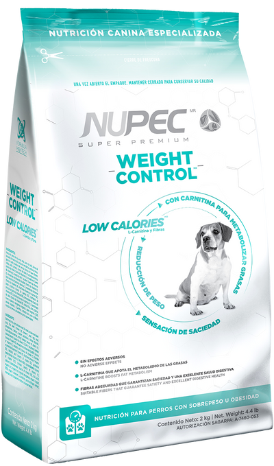 NUPEC Weight Control: Nutrición Especializada para Caninos con Sobrepeso