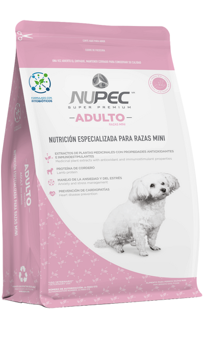 NUPEC Adulto Razas Mini: Nutrición Especializada para Razas Miniatura